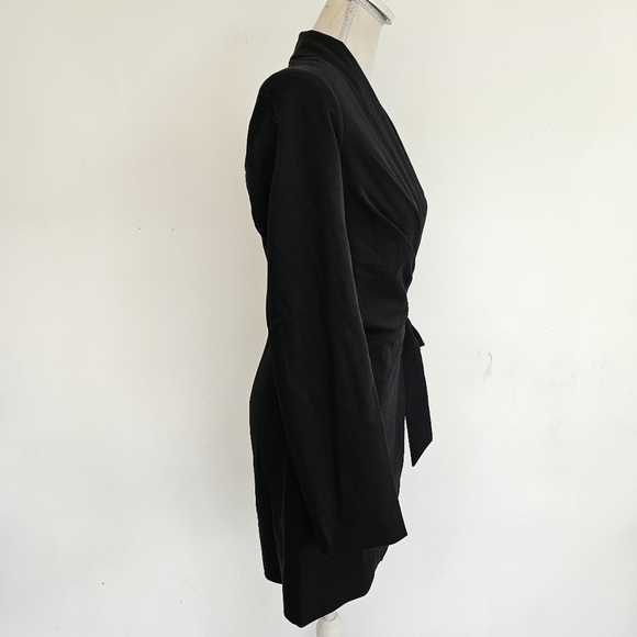Showpo. "Rosia" Black Blazer Wrap Mini Dress - Picture 6 of 10